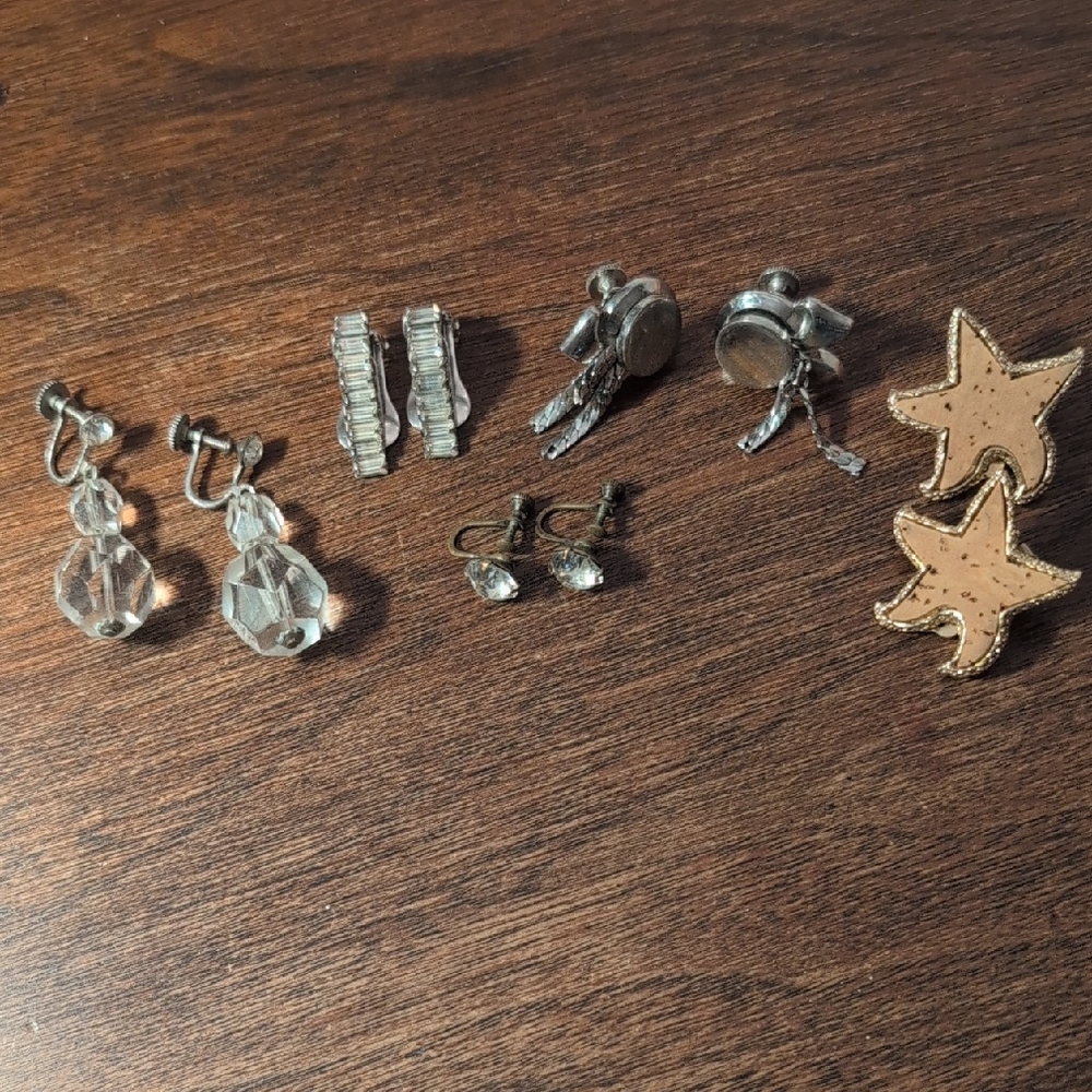 Lot of Vintage Clip Earrings